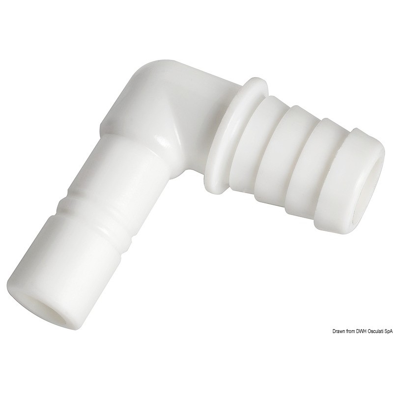 
Raccord cylindrique coudé p. tuyau flexible 20 mm 
