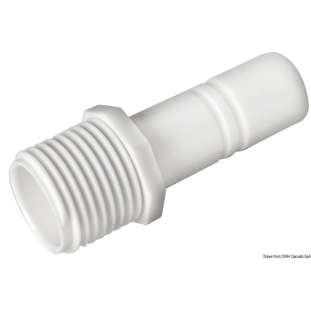 Raccord cylindrique Whale + mâle 1/2" BSP | EAN 8033137104831 Ref 17.815.87