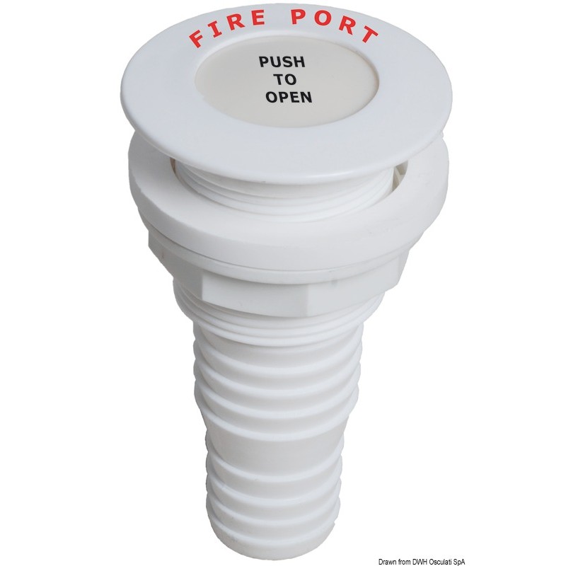 
Fire port droit embout 32/38mm 
