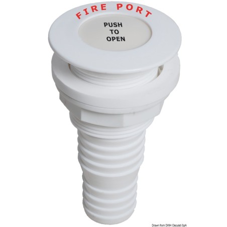 Fire port droit embout 32/38mm | EAN 8033137014345 Ref 17.681.02