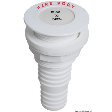 Fire port droit embout 32/38mm | EAN 8033137014345 Ref 17.681.02