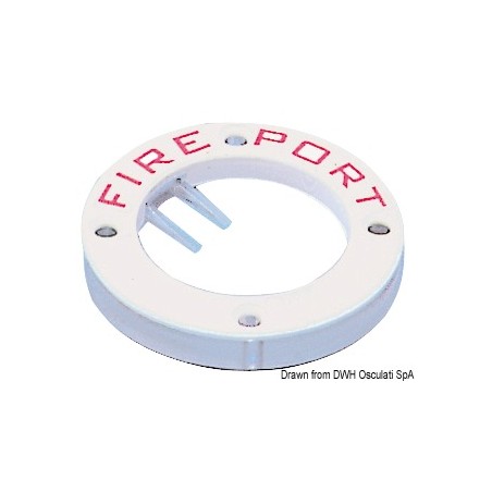 Trappe coupe-feu Fire Port plastic blanc | EAN 8033137016349 Ref 17.680.00