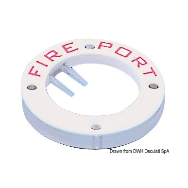 Trappe coupe-feu Fire Port plastic blanc | EAN 8033137016349 Ref 17.680.00
