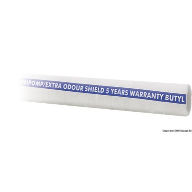 Tuyaux anti-odeur p.toilettes Sanipomp-extra 25mm 40m | EAN 8033137207679 Ref 18.011.25