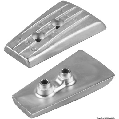 Anode aluminium p. Volvo Penta DP 3863206/3588746 | EAN 8033137139697 Ref 43.554.33