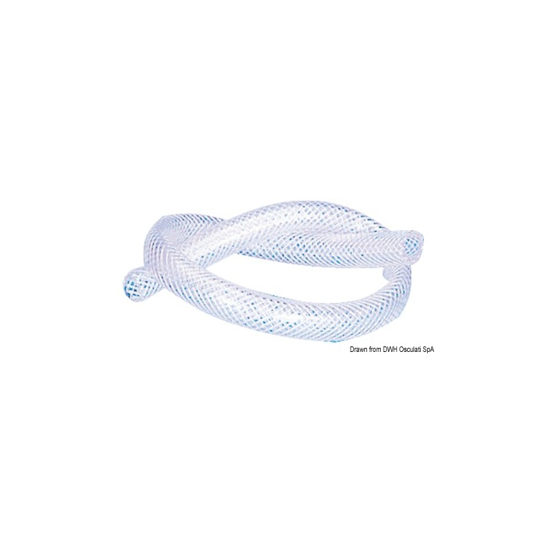 Tuyau PVC armé p. eau 15 x 21 mm
Tuyau PVC armé p. eau 15 x 21 mm