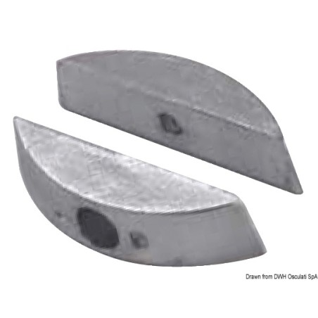 Paire anodes zinc hélices pliables | EAN 8033137139734 Ref 43.555.00