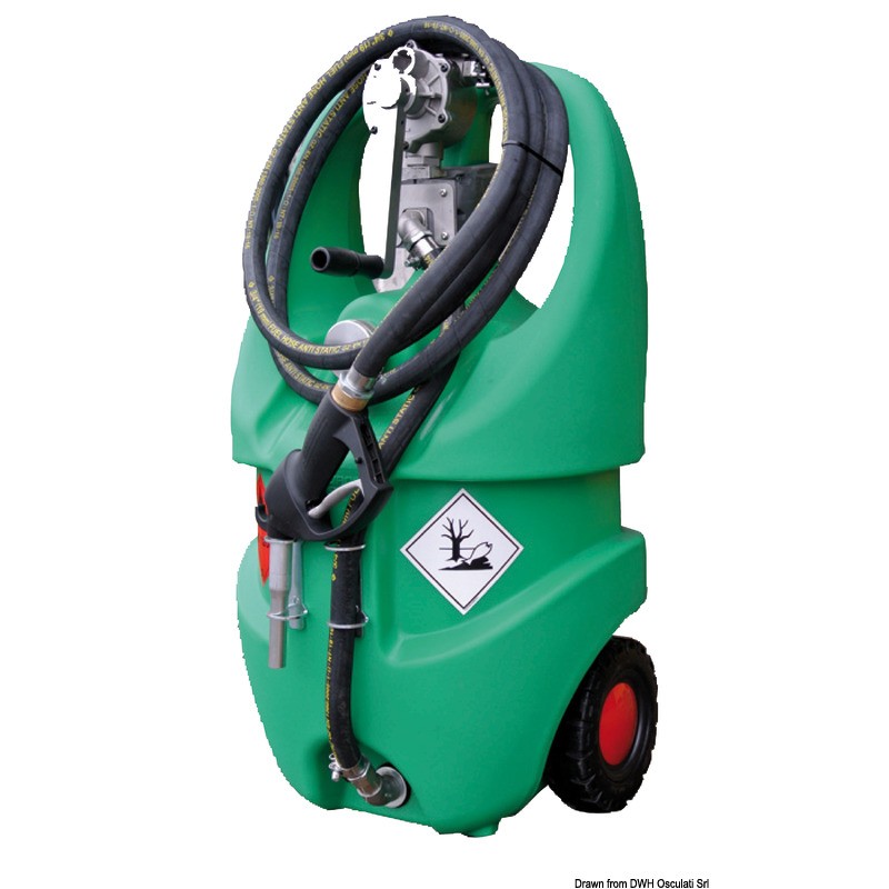 
Conteneur p.essence avec roues homologué ADR 55 l 
