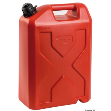 Jerrican 20 litres heavy duty avec bec verseur à clapet automatique Réf. Osculati 18.360.20