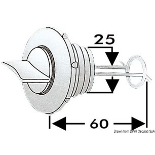 Nable de vidange nylon 25 mm | EAN 8033137106583 Ref 18.346.10