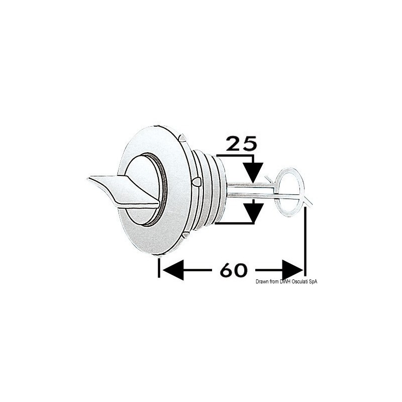 
Nable de vidange nylon 25 mm 
