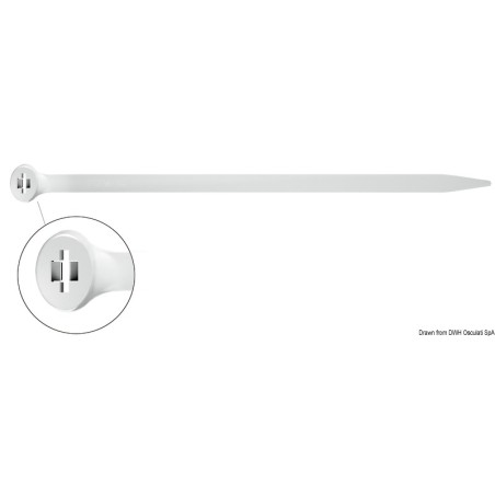 Collier 2-Lock 4,5 mm x 300 mm Ø 5/101 mm Fermeture AISI 316| EAN 8033137106507 Ref 18.042.06