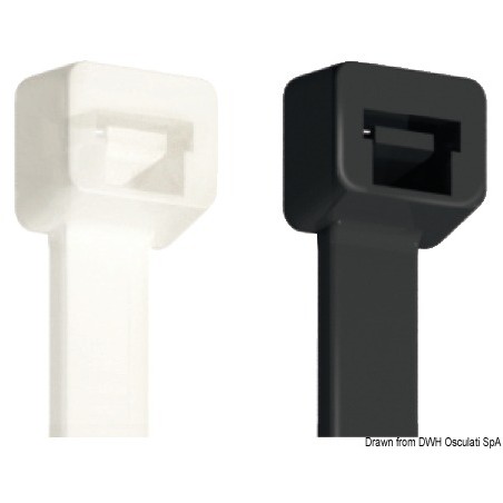 Collier nylon noir 2,5 x 98 mm  Ref 18.051.00