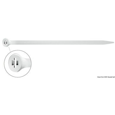 Collier 2-Lock 2,5 mm x 100 mm Ø 1/21 mm Fermeture AISI 316| EAN 8033137106446 Ref 18.042.00