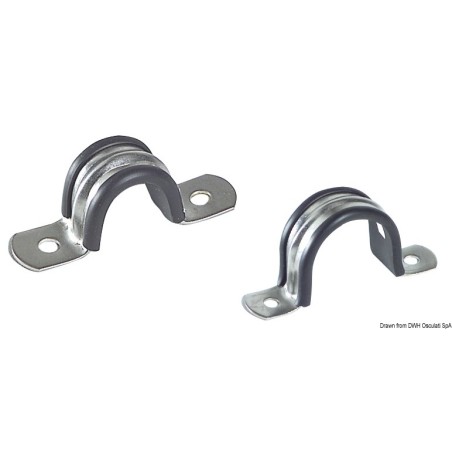 Cavalier serrage caoutchouté AISI 304 12 mm | EAN 8033137106279 Ref 18.040.12