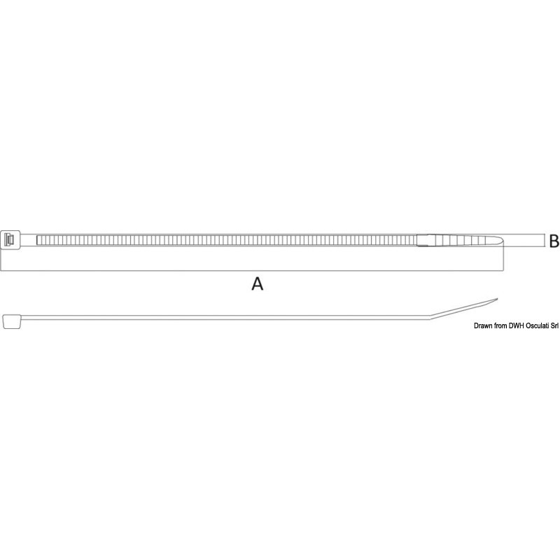
Collier de serrage thermorésistant 140 mm 
