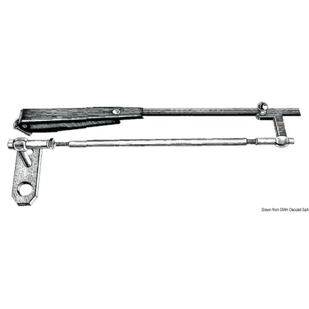 Bras parallélogramme inox essuie-glace 305/360 mm | EAN 8033137003110 Ref 19.152.36