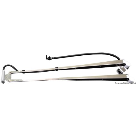 Bras télescopique + lavage pare-brise 350/450mm | EAN 8033137107559 Ref 19.189.01