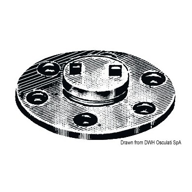 Nable de vidange laiton chromé 20 mm | EAN 8033137106866 Ref 18.537.00