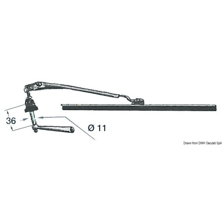 Essuie-glace manuel 280 mm | EAN 8033137107276 Ref 19.150.00
