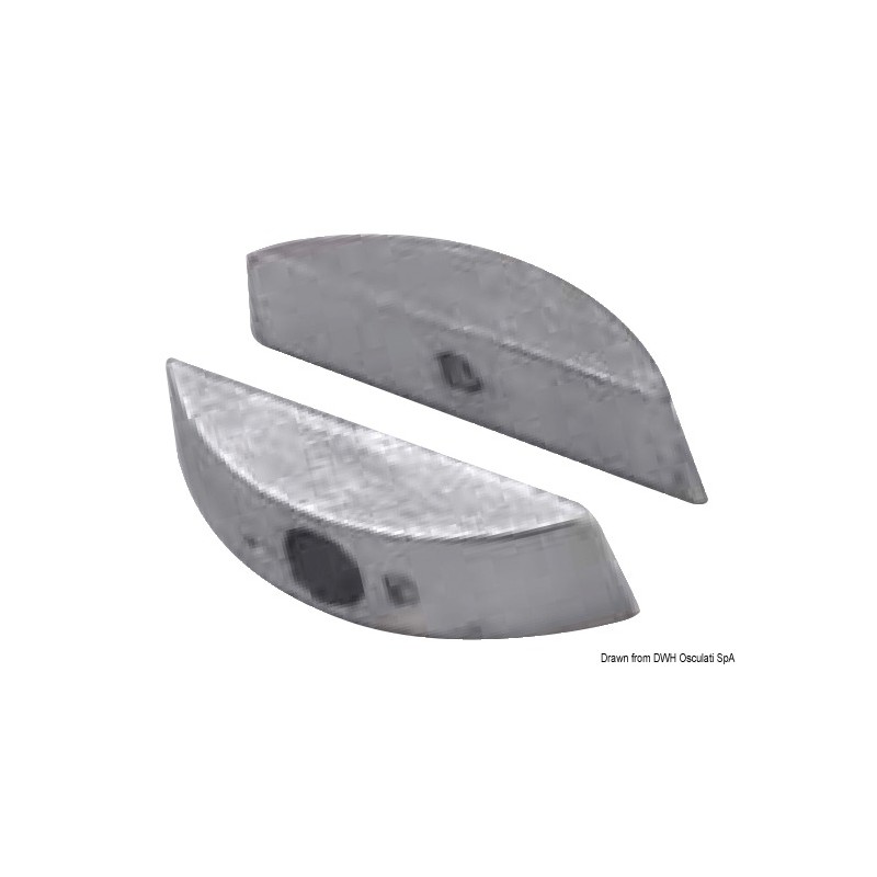 
Paire anodes aluminium pour hélices pliables 
