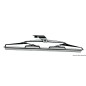 Brosse inox spatule silicone p.essuie-glace 405 mm