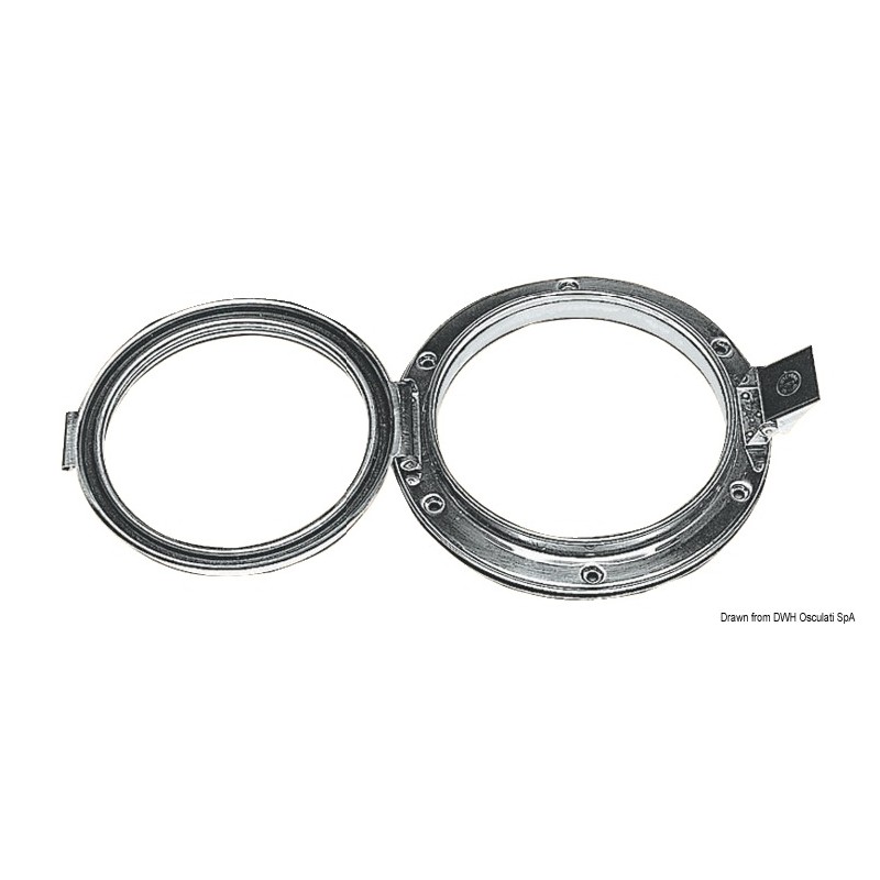 
Hublot Vemefa inox poli miroir 125 mm 
