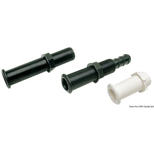 Passe-coque vidange noir 22,7 x 150 mm | EAN 8033137107009 Ref 18.736.01