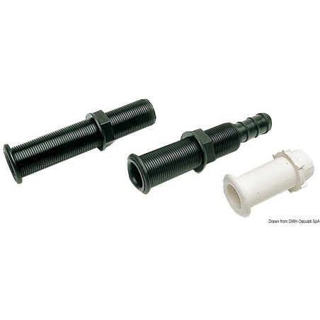 Passe-coque vidange noir 22,7 x 78 mm | EAN 8033137106996 Ref 18.736.00