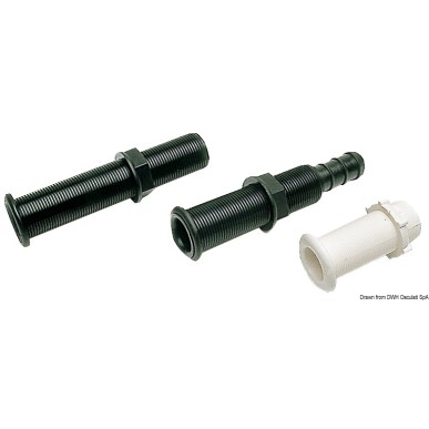 Passe-coque vidange noir 22,7 x 78 mm | EAN 8033137106996 Ref 18.736.00