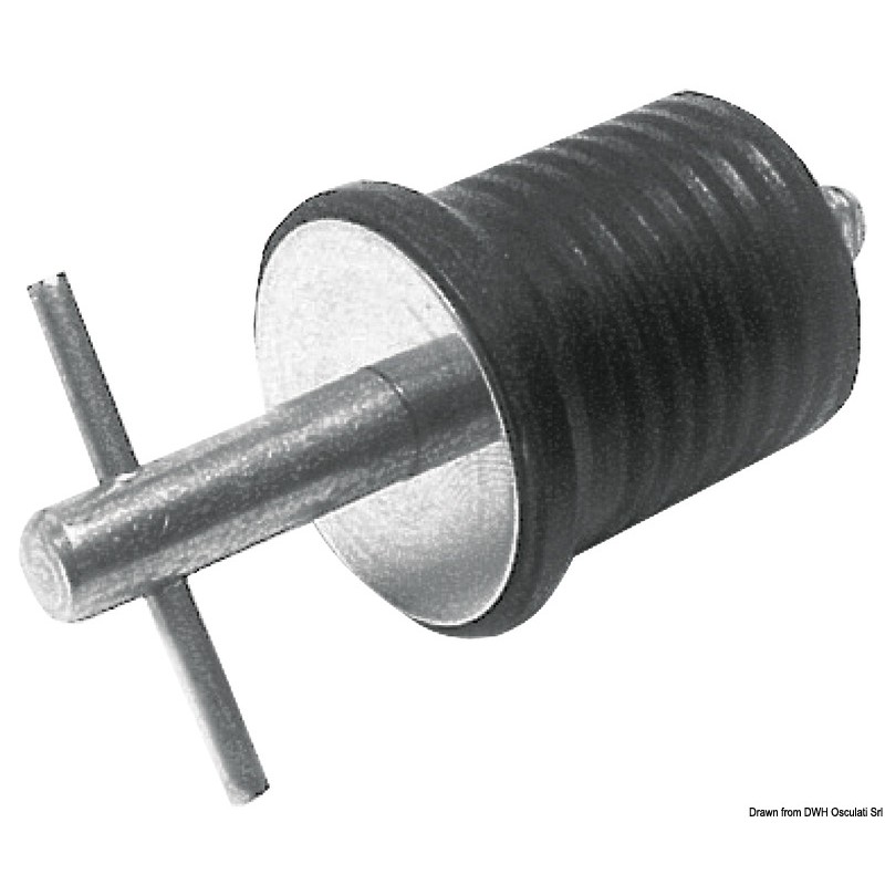 
Bouchon nable inox avec joint néoprène 22 mm 
