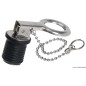 
Bouchon nable inox avec chaîne 22 mm 

