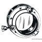 
Hublot circulaire nylon blanc 270 mm 
