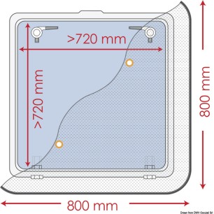 Moustiquaire 800 x 800 mm | EAN 8033137108037 Ref 19.366.02