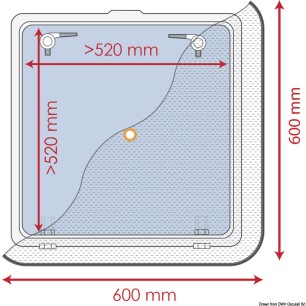 Moustiquaire 600 x 600 mm | EAN 8033137191763 Ref 19.366.01