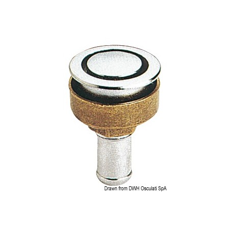 Event laiton chromé droit 16 mm | EAN 8033137109621 Ref 20.284.01