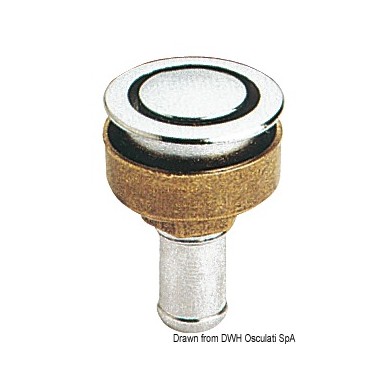 Event laiton chromé droit 16 mm | EAN 8033137109621 Ref 20.284.01