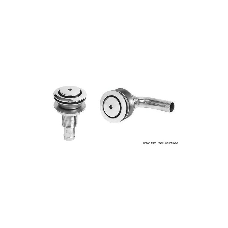 
Event carburant 90° AISI 316 poli miroir 45 mm 
