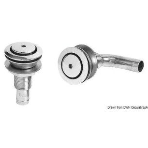 Event carburant droit AISI 316 poli miroir 45 mm | EAN 8033137003219 Ref 20.272.01