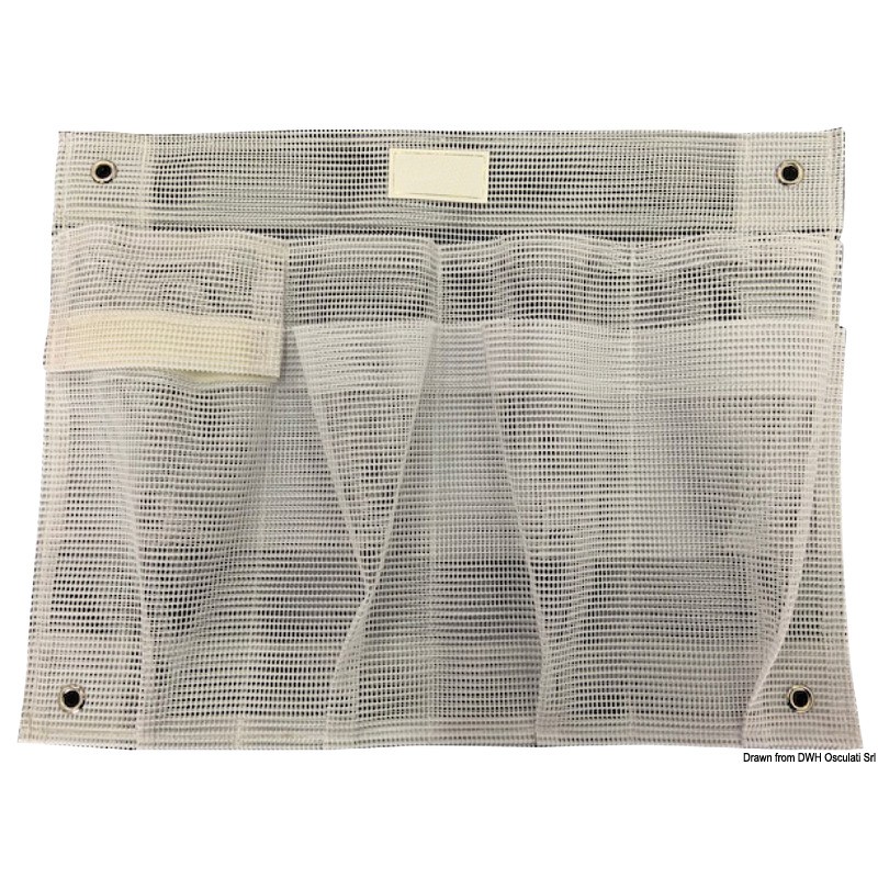 
Poche fourre-tout toile voile blanche 390 x 300 mm avec compartiments
