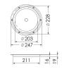 
Trappe d'inspection AISI 316 passage 203 mm 
