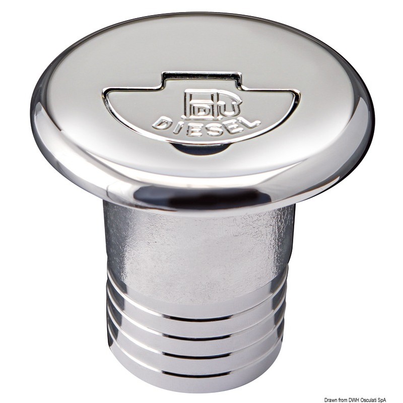 
Bouchon nable en laiton chromé droit WATER 38 mm 
