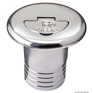 Bouchon nable laiton chromé droit DIESEL 50 mm | EAN 8033137110764 Ref 20.666.03