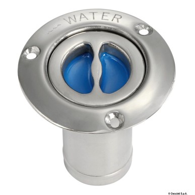 Bouchon droit WATER inox poli 80 mm | EAN 8033137003288 Ref 20.467.02