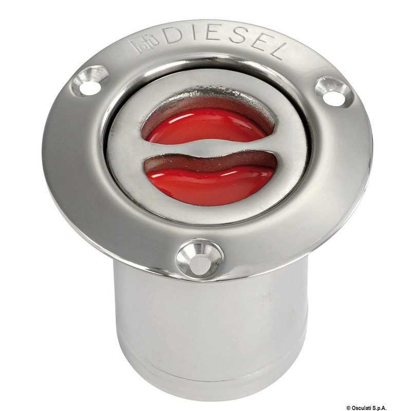 
Bouchon droit DIESEL inox poli 80 mm 
