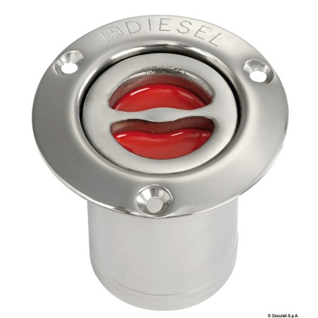 Bouchon droit DIESEL inox poli 80 mm | EAN 8033137003295 Ref 20.467.03