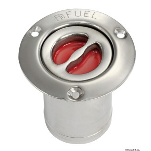 Bouchon droit FUEL inox poli 80 mm | EAN 8033137003271 Ref 20.467.01
