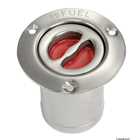 Bouchon droit FUEL inox poli 80 mm | EAN 8033137003271 Ref 20.467.01