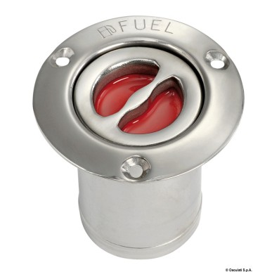 Bouchon droit FUEL inox poli 80 mm | EAN 8033137003271 Ref 20.467.01