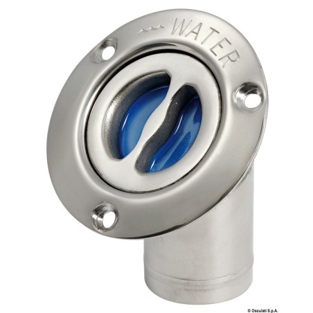 Bouchon incliné 45+ WATER inox poli 38 mm | EAN 8033137003325 Ref 20.470.02